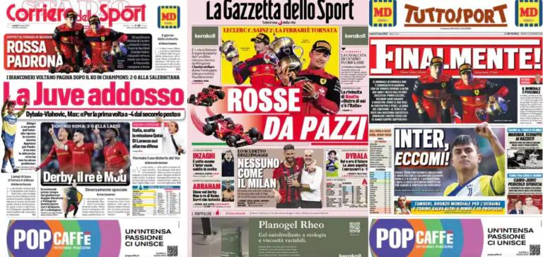 Stampa sportiva italiana 21 Marzo 2022