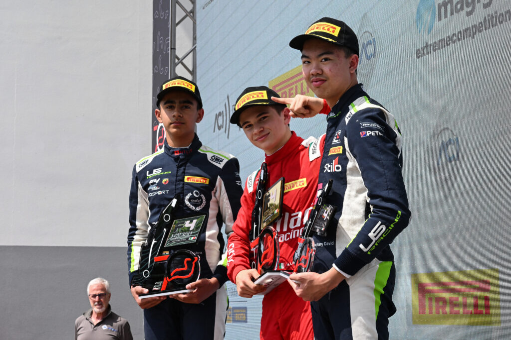 Imola Race-1, rookies' podium - 2023 Italian F4