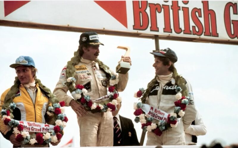 Clay Regazzoni, segna la prima vittoria per la Williams, GP di Silverstone, 1979