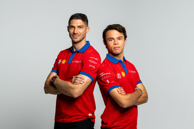 Edoardo Mortara and Nyck de Vries, Mahindra Racing, Formula E 2024