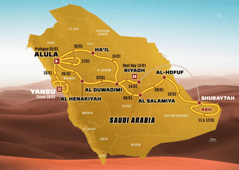 Percorso Dakar, 2024